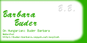 barbara buder business card